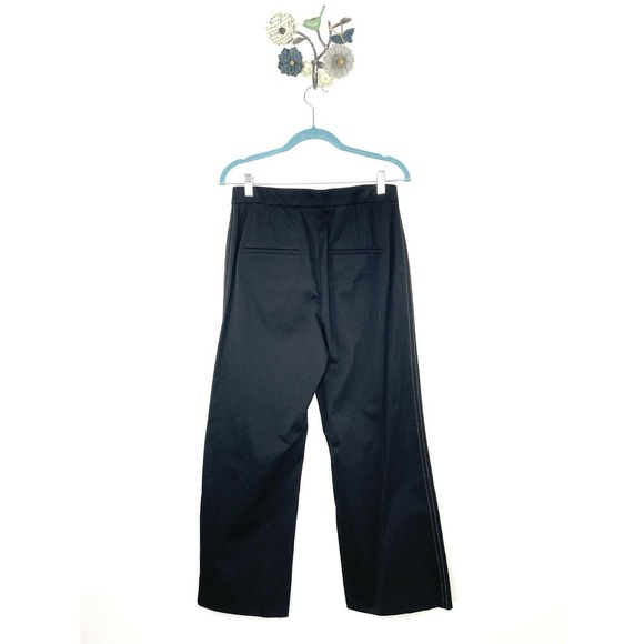 Vince Women’s Casual Cropped Flare Pants Size 6 High Rise Wide Leg Black - Picture 4 of 9